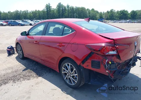 2019 Hyundai Elantra Limited from USA, damaged, VIN KMHD84LF5KU792980